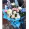 Букет Matte Blue c ароматной розой White Ohara и Дельфиниумом